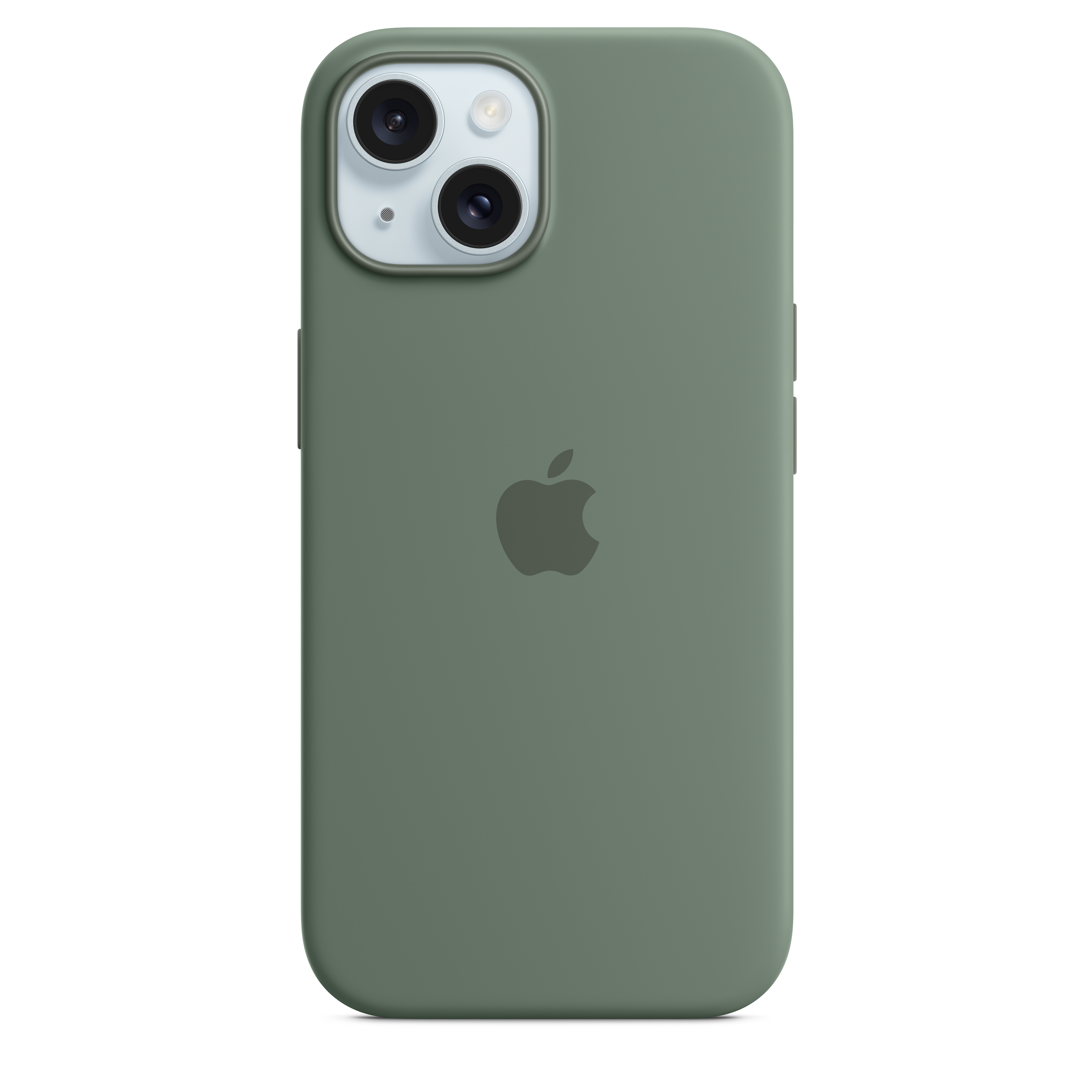 Premium Silicone Case with MagSafe for iPhone 15 - Cypress Green | Slim Protective Cover for Everyday Use, Work & Travel