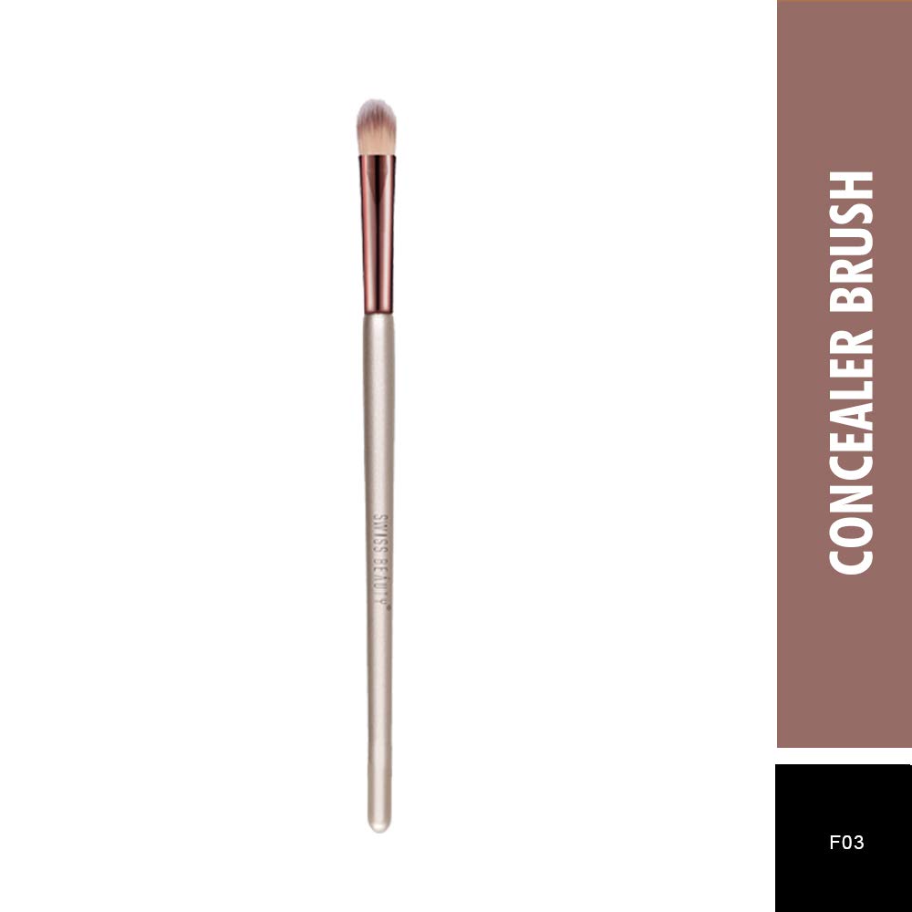 Swiss Beauty Highlighting Brush, Lash Brush & Powder Brush Concealer Brush Set - Perfect for Makeup Application, Contouring & Blending | Professional Makeup Kit for Flawless Beauty Looks