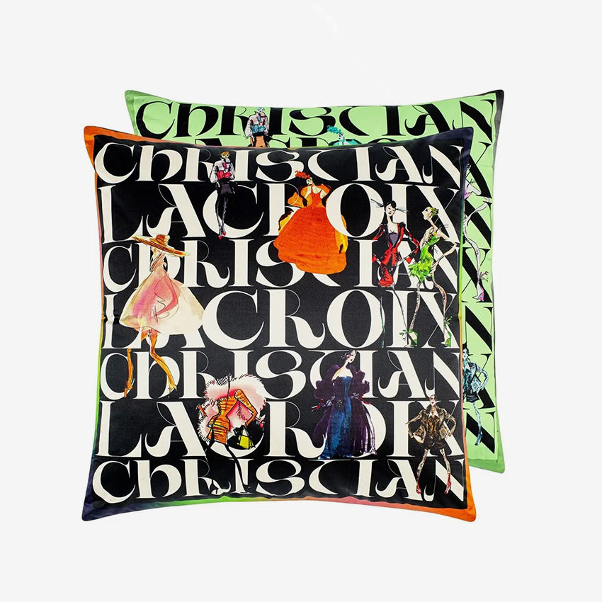 Christian Lacroix Lacroix Parade Jais Decorative Throw Pillow Cover - Luxury Bohemian Home Decor for Living Room, Bedroom & Sofa