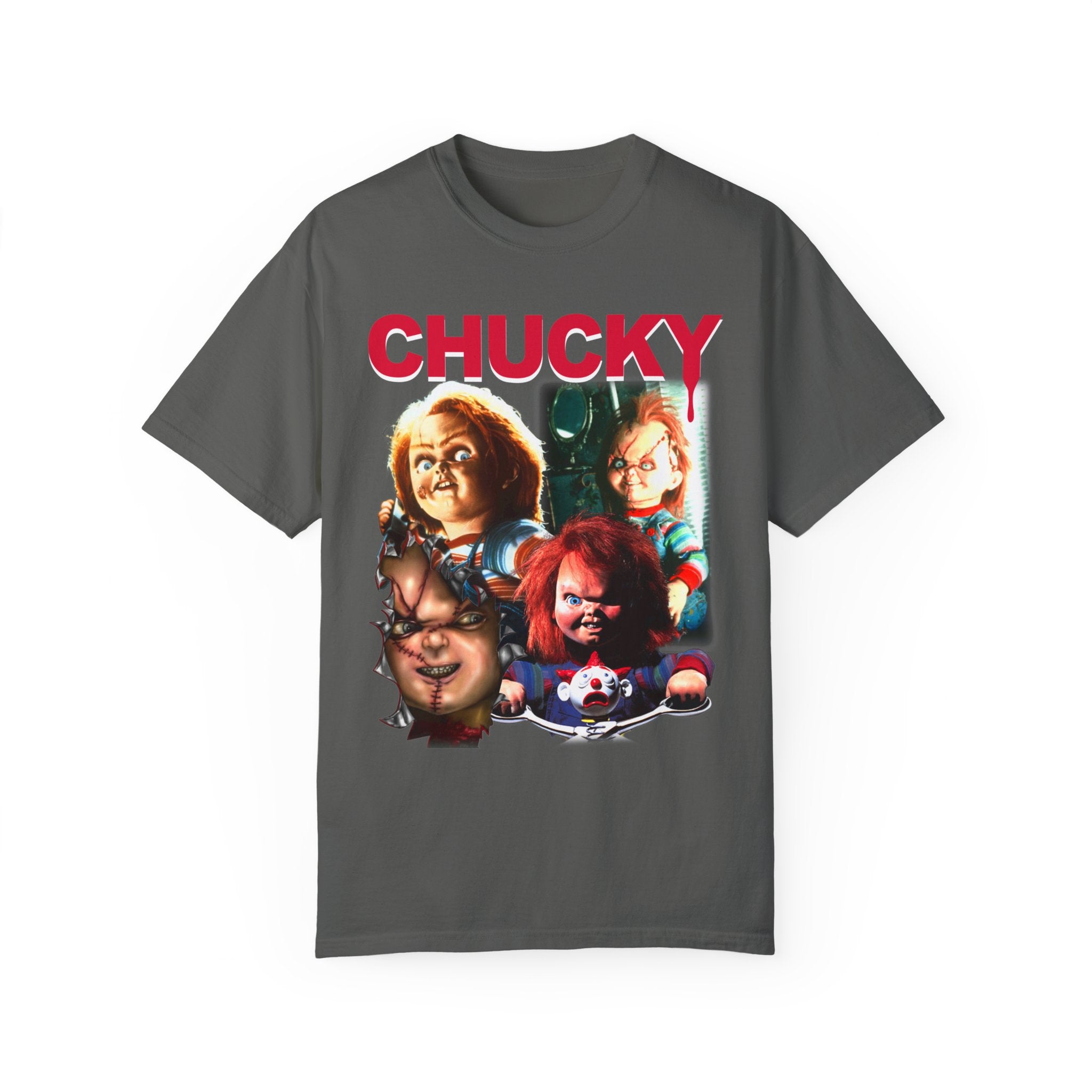 Vintage 90s Chucky Horror Movie T-Shirt - Retro Horror Fan Gift for Halloween & Movie Nights