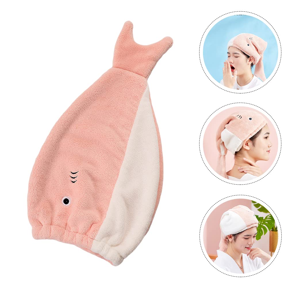Uonlytech Women's Quick Dry Hair Cap - Polyester Small Fish Towel for Shower & Travel