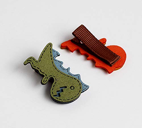 CRIZAN Dinosaur Hair Clips for Girls - 3PCS Cute Duck Bill Hair Accessories for Toddlers & Kids - Perfect for School, Parties & Daily Wear