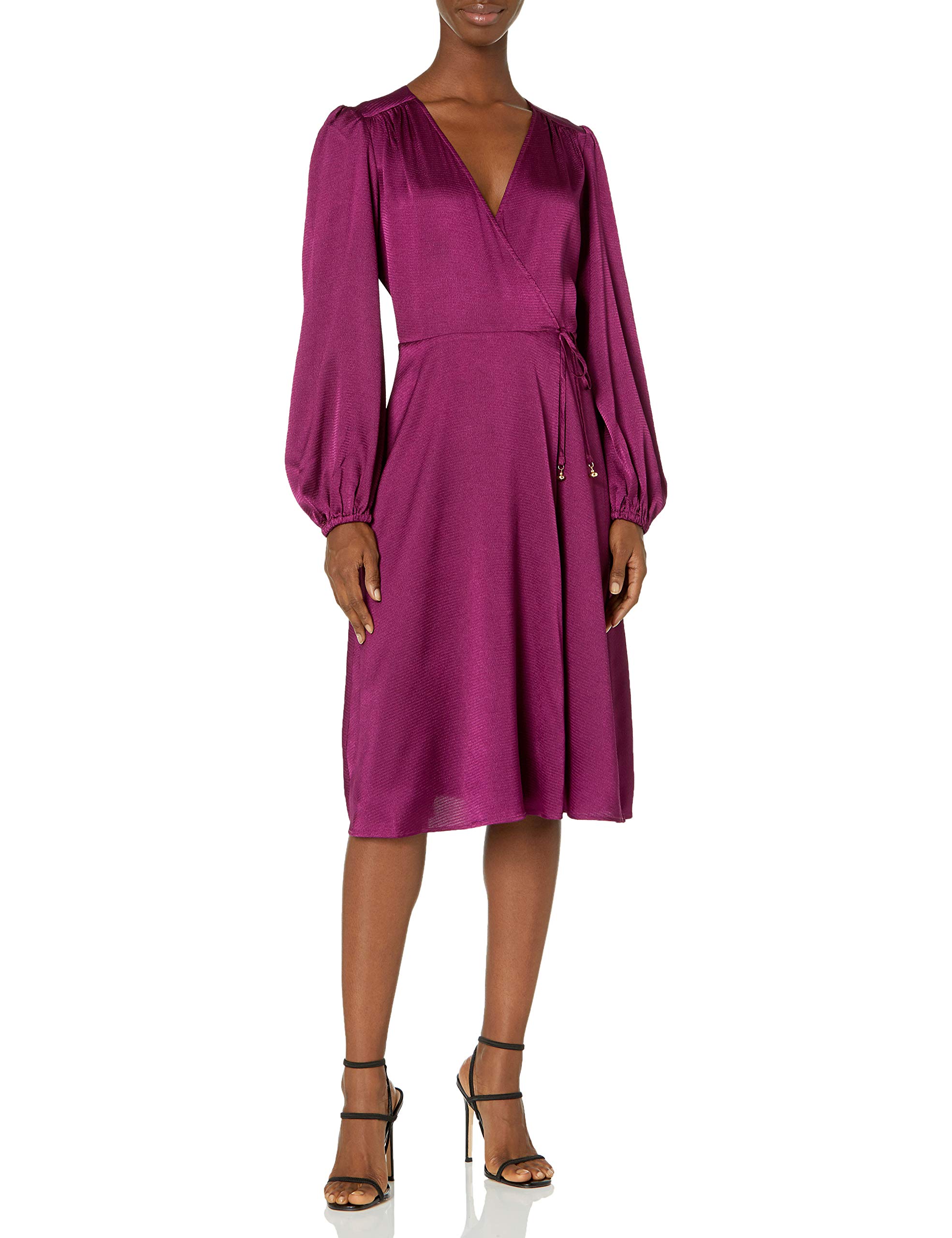 Trina Turk Women's Floral Wrap Dress - Elegant V-Neck Sleeveless Summer Midi Dress for Casual Outings, Beach Vacations & Date Nights