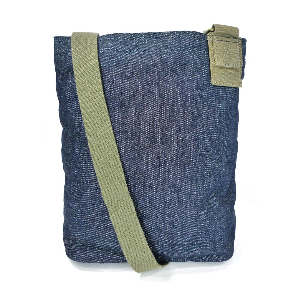 Stylish CHALA Canvas Crossbody Messenger Bag with White Slim Cat Coin Purse - Denim Blue Women's Shoulder Bag for Work, Travel & Daily Use