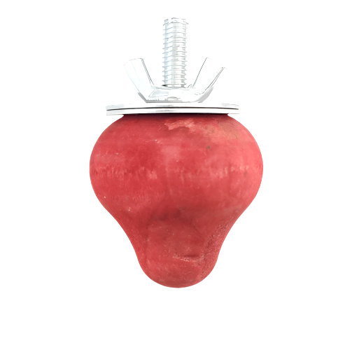 Moss Hollow Wooden Strawberry Chew Toy for Small Pets - Natural Teething Relief for Rabbits, Guinea Pigs & Hamsters - Perfect for Cage Enrichment & Dental Health