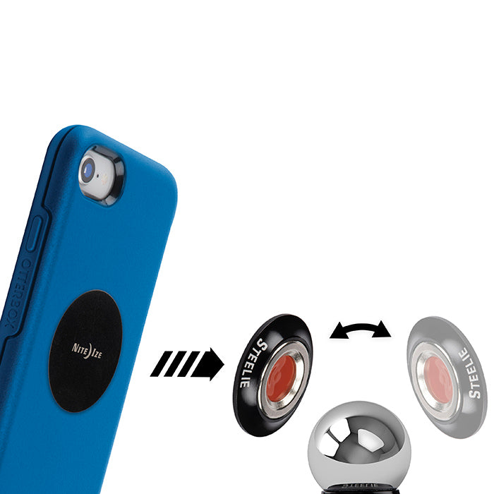 Nite Ize Steelie Orbiter Dash Kit - Universal Car Phone Mount Holder for iPhone, Samsung & Smartphones - Perfect for GPS Navigation, Hands-Free Calling & Road Trips