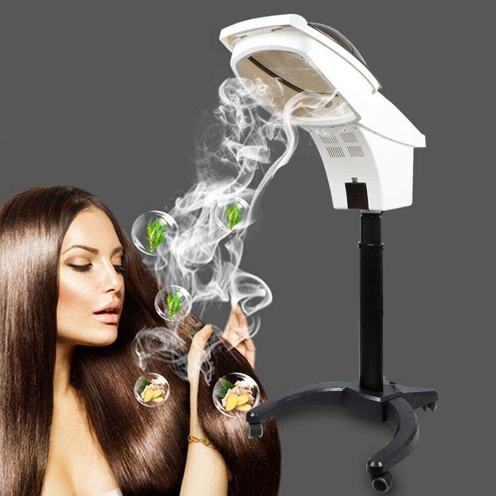 Professional Salon Hair Hood Dryer with LCD Panel - Adjustable Stand for Home & Salon Use, O-Zone Hooded Conditioning Hair Steamer for Deep Moisturizing & Styling | Perfect for Hair Treatments, Blowouts & Salon Services