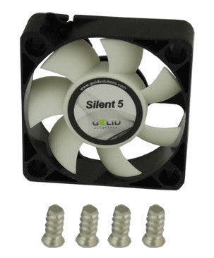 Gelid Silent5 50x50x15mm Ultra Quiet Case Fan with 3 Pin Connector - Perfect for PC Cooling, Mini ITX Builds & Silent Workstations