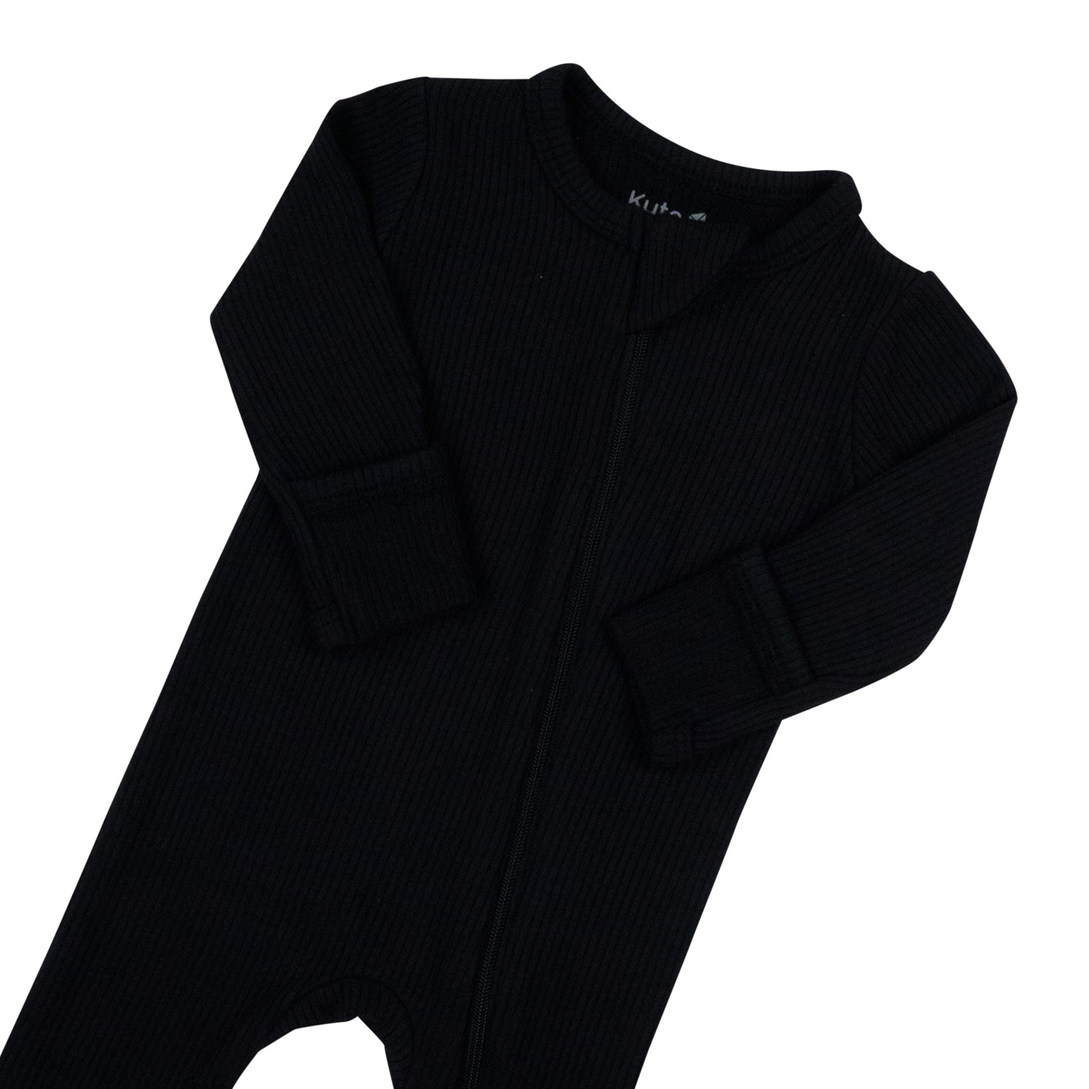 Midnight Ribbed Zipper Footie - Cozy Baby Sleepwear for Newborns & Infants - Perfect for Winter Nights & Nursery Comfort