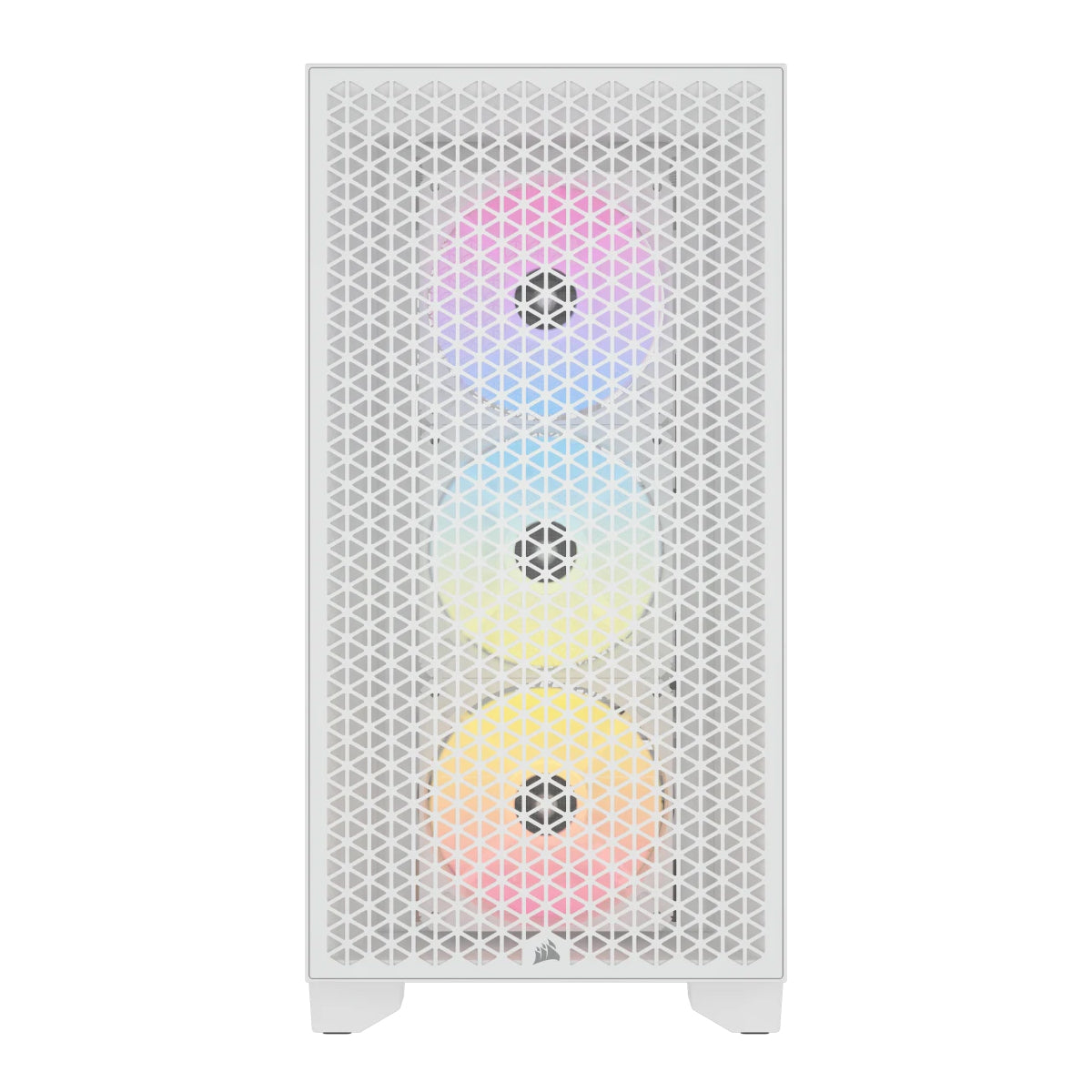 Corsair iCUE 3000D RGB Airflow Tempered Glass Mid Tower PC Case - White | High Airflow Design for Gaming & Workstation Builds | Perfect for Esports & Content Creation
