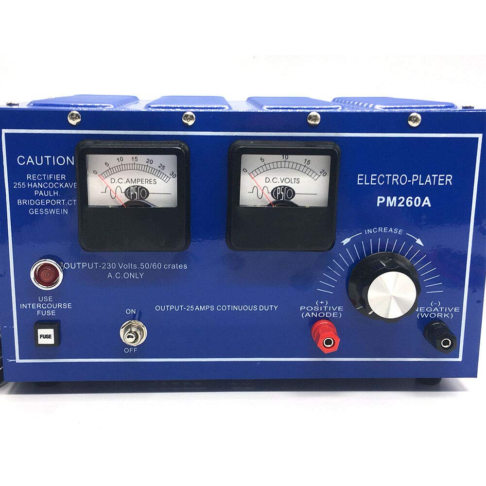 110V 30A Jewelry Plating Rectifier - Gold/Silver/Platinum Electroplating Machine for Jewelry Making, Surface Treatment & Metal Coating (US Stock) | Perfect for DIY Jewelry Crafting, Small Business & Professional Metal Finishing