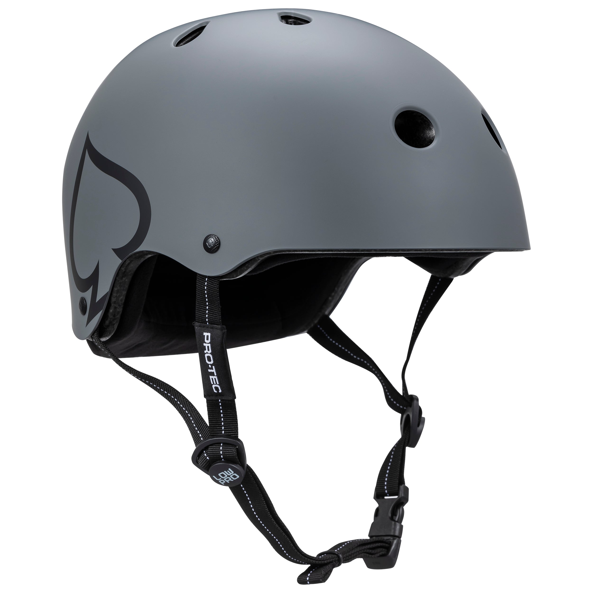 LOW PRO Certified Bike Helmet - Matte Grey Finish | Lightweight & Durable for Cycling, Skateboarding & Outdoor Sports