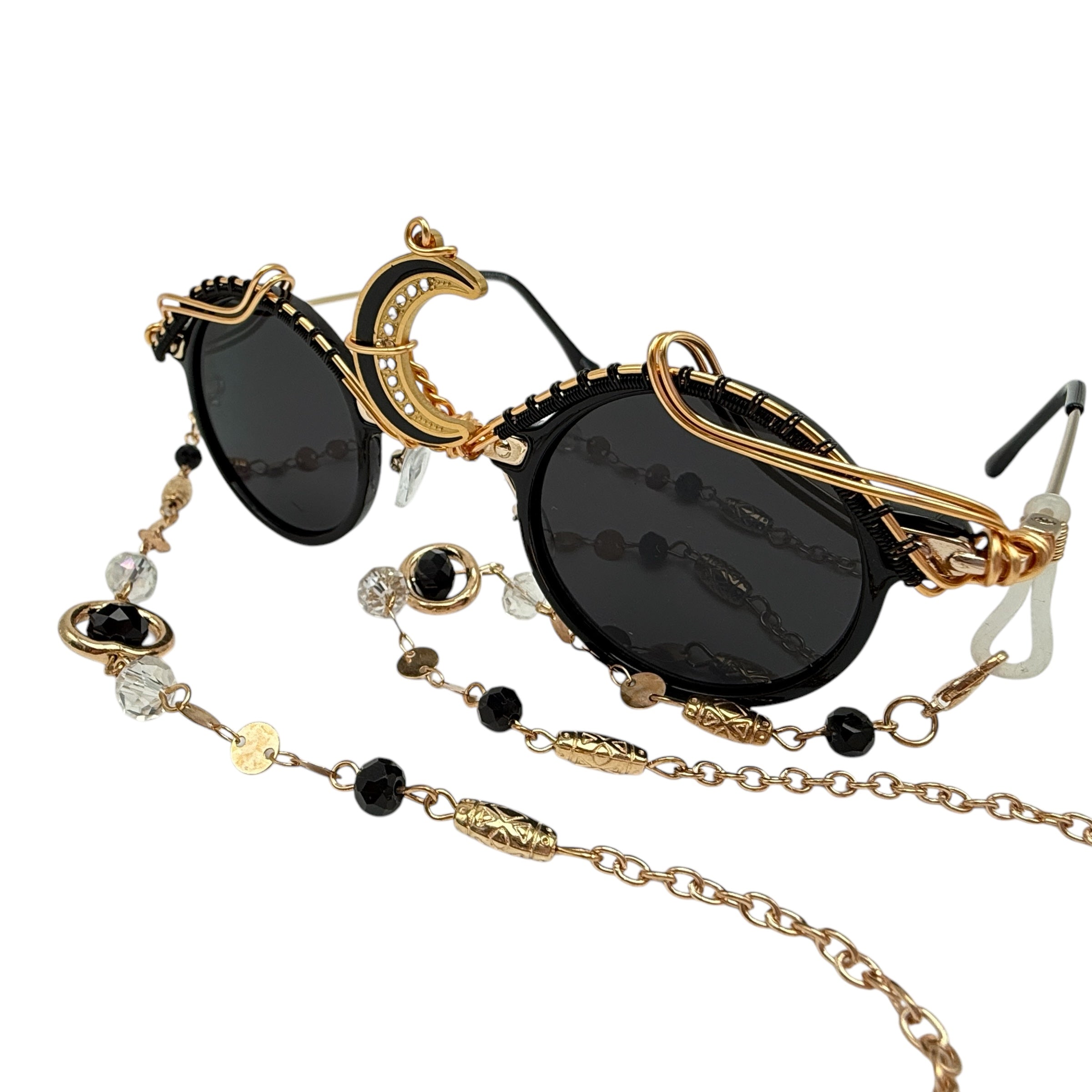 Gothic Luna Necklace with Chain - Limited Edition Gothic Jewelry for Women, Perfect for Halloween, Cosplay, and Dark Fashion Accessories