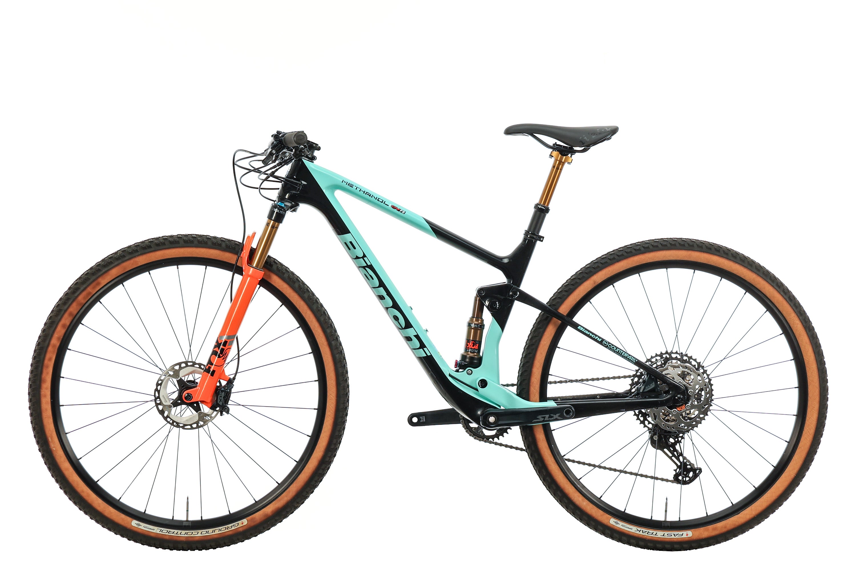 Bianchi Methanol CV FS Mountain Bike 2022 - Medium Frame, Full Suspension Trail Bike for Off-Road Cycling & Mountain Adventures