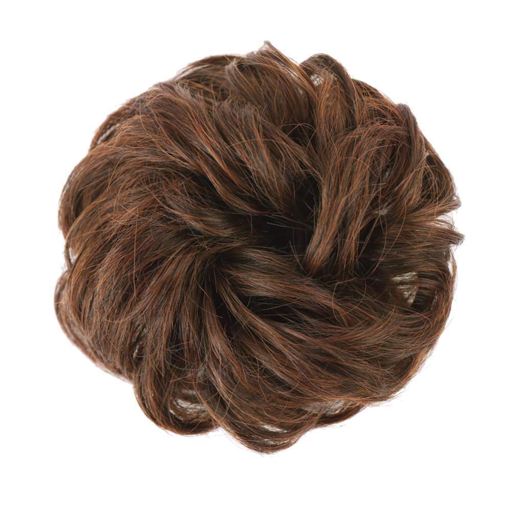 Curly Synthetic Messy Hair Bun Hair Scrunchies Extension - Perfect for Messy Bun Hairstyles, Ponytail Accessories & Everyday Hair Styling