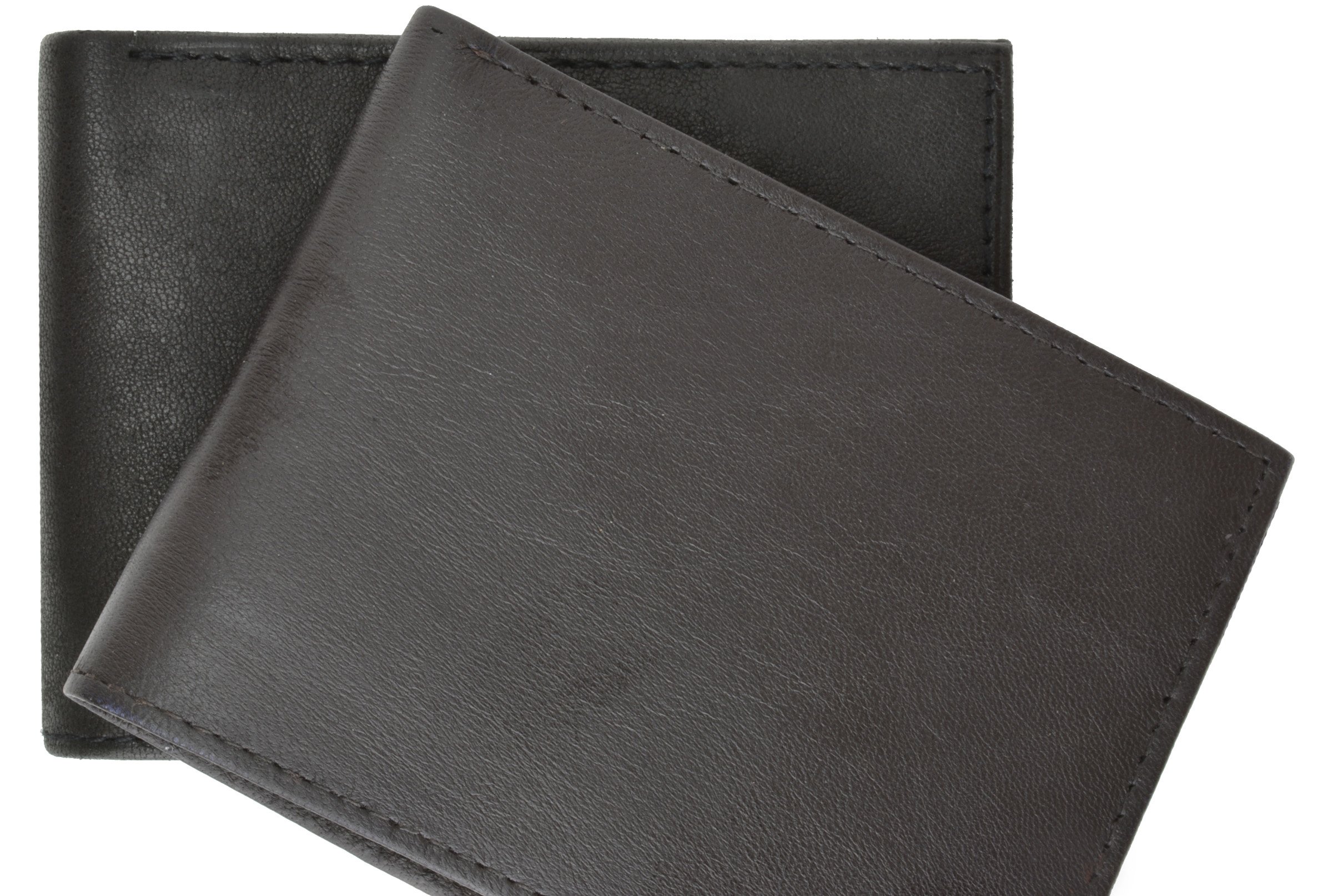 Genuine Leather Men's Wallet & Card Holder - Slim RFID Blocking Bifold Wallet for Men - Brown #1152 - Perfect for Everyday Use, Travel, and Business