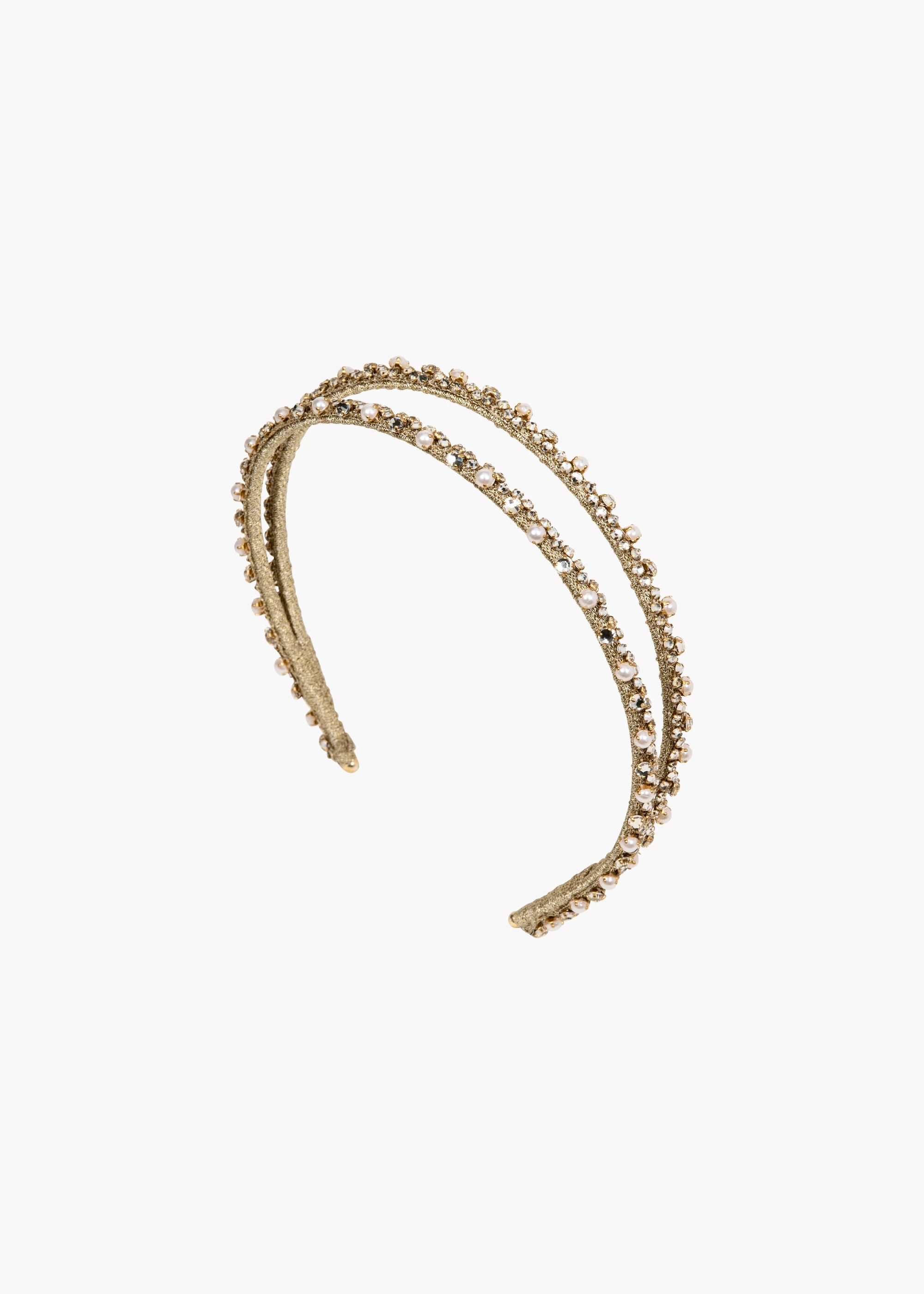 Gina Crystal Headband for Women - Elegant Rhinestone Hair Accessories for Parties, Weddings & Special Occasions