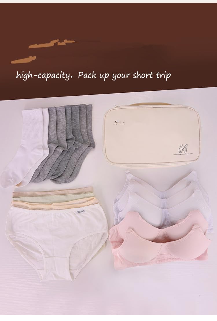 Travel Packing Organizers - Underwear Bra Socks Storage Bag, Pink 10# - Perfect for Travel, Gym & Daily Organization