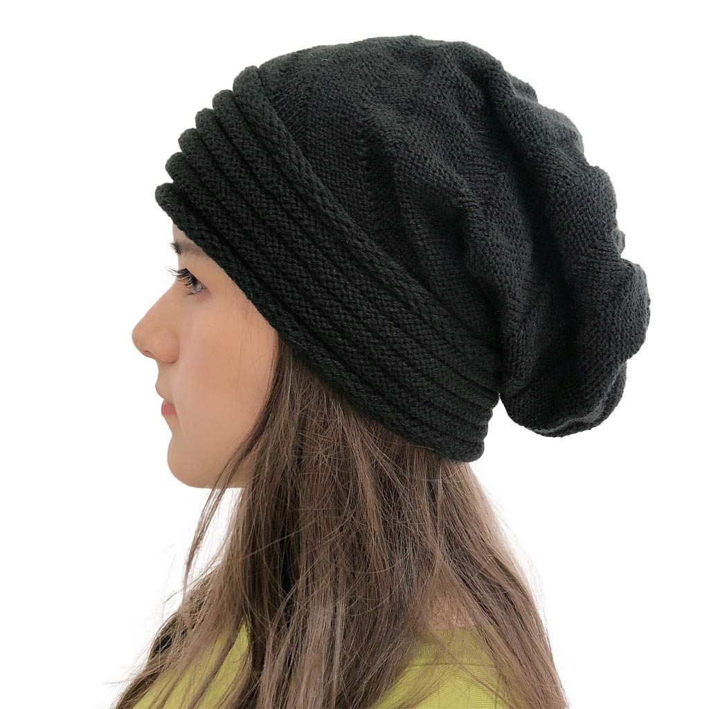 FIN86 Men & Women's Fashion Knit Beanie Hat for Fall & Winter - Solid Crochet Hollow Design, Black - Perfect for Outdoor Activities, Casual Wear & Cold Weather