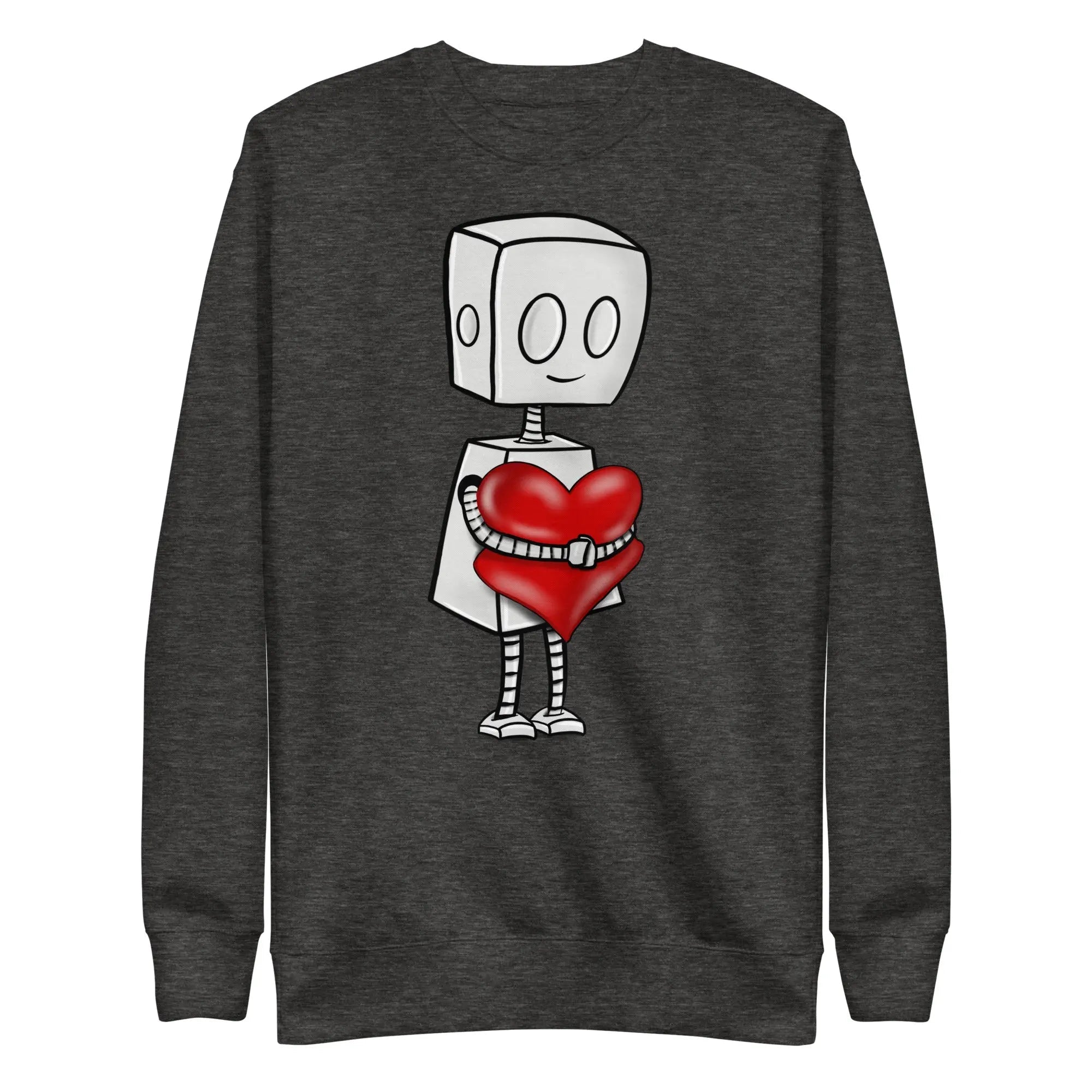 Adorable Robot Unisex Crewneck Sweatshirt - Cute Graphic Pullover Hoodie for Men & Women | Perfect for Casual Wear, Gifts & Robot Lovers