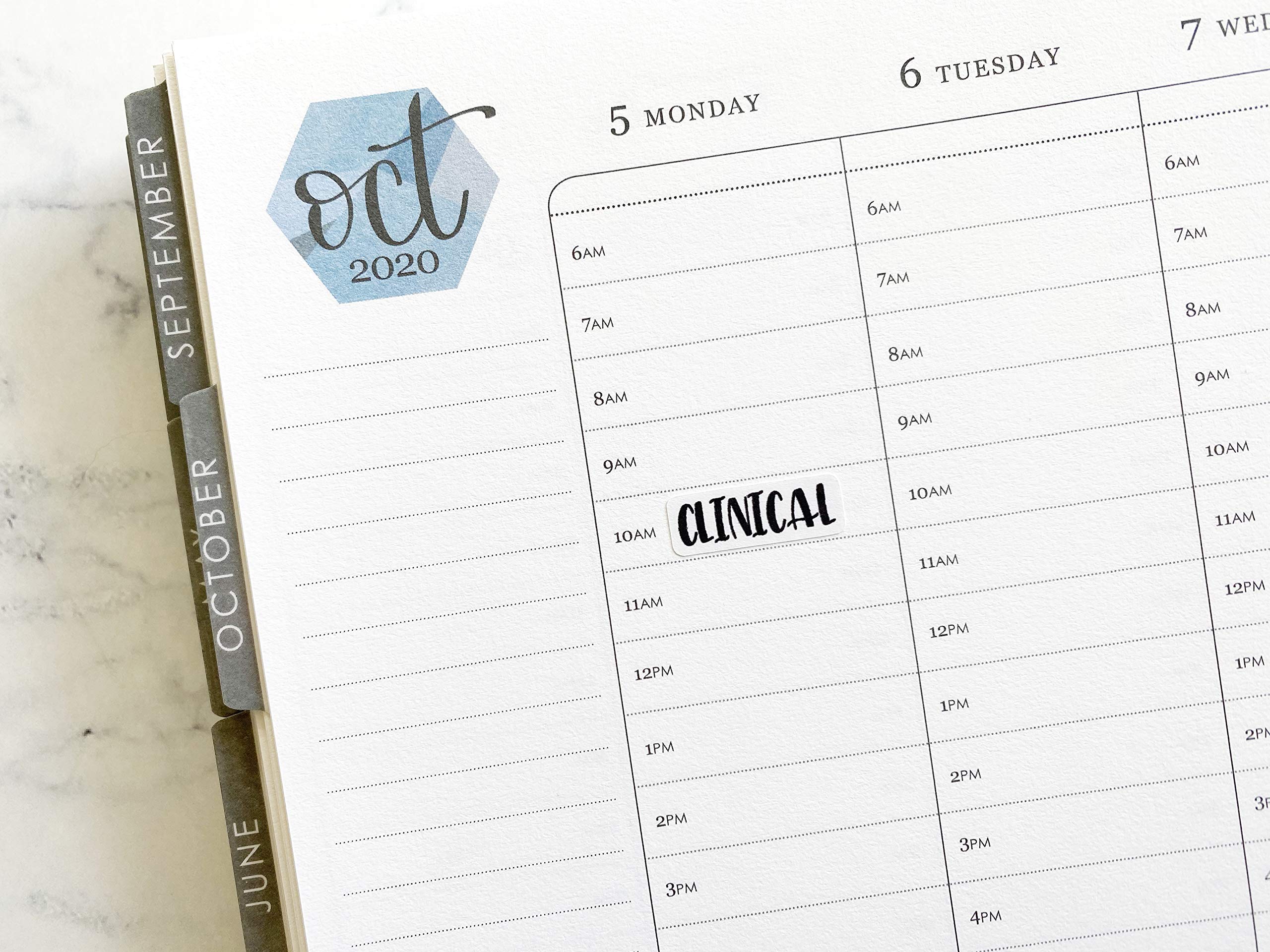 Clinical Stickers - Premium Medical Planner Tracking Labels for Healthcare Professionals, F1 (S-276-B) #902-023-001L-WH - Perfect for Patient Charts, Medical Records & Healthcare Organization