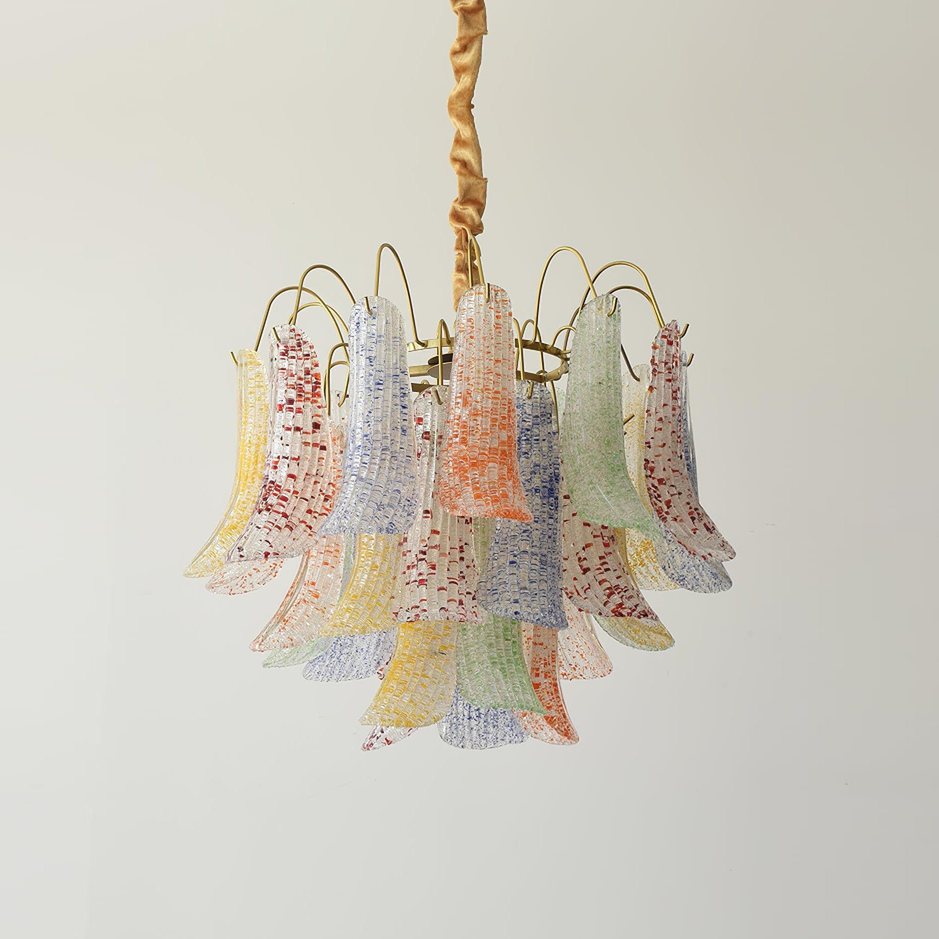 Elegant Mazzega Murano Glass Chandelier - Handcrafted Italian Lighting Fixture for Dining Room, Living Room & Bedroom Decor