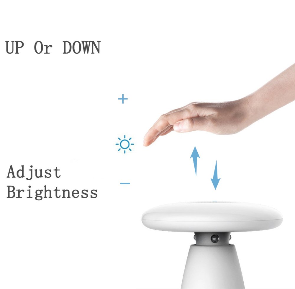 Gesture Controlled Smart Table Lamp - 3D Touch & App Adjustable Desk Light with Smart Sensor for Office, Study & Bedroom