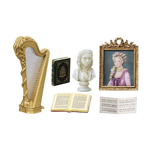 Re Ment Miniature Doll Furniture Set - Petit Sample Rose'n Palace Collection for Dollhouse Decor | Perfect for Dollhouse Accessories, Miniature Displays & Collectibles