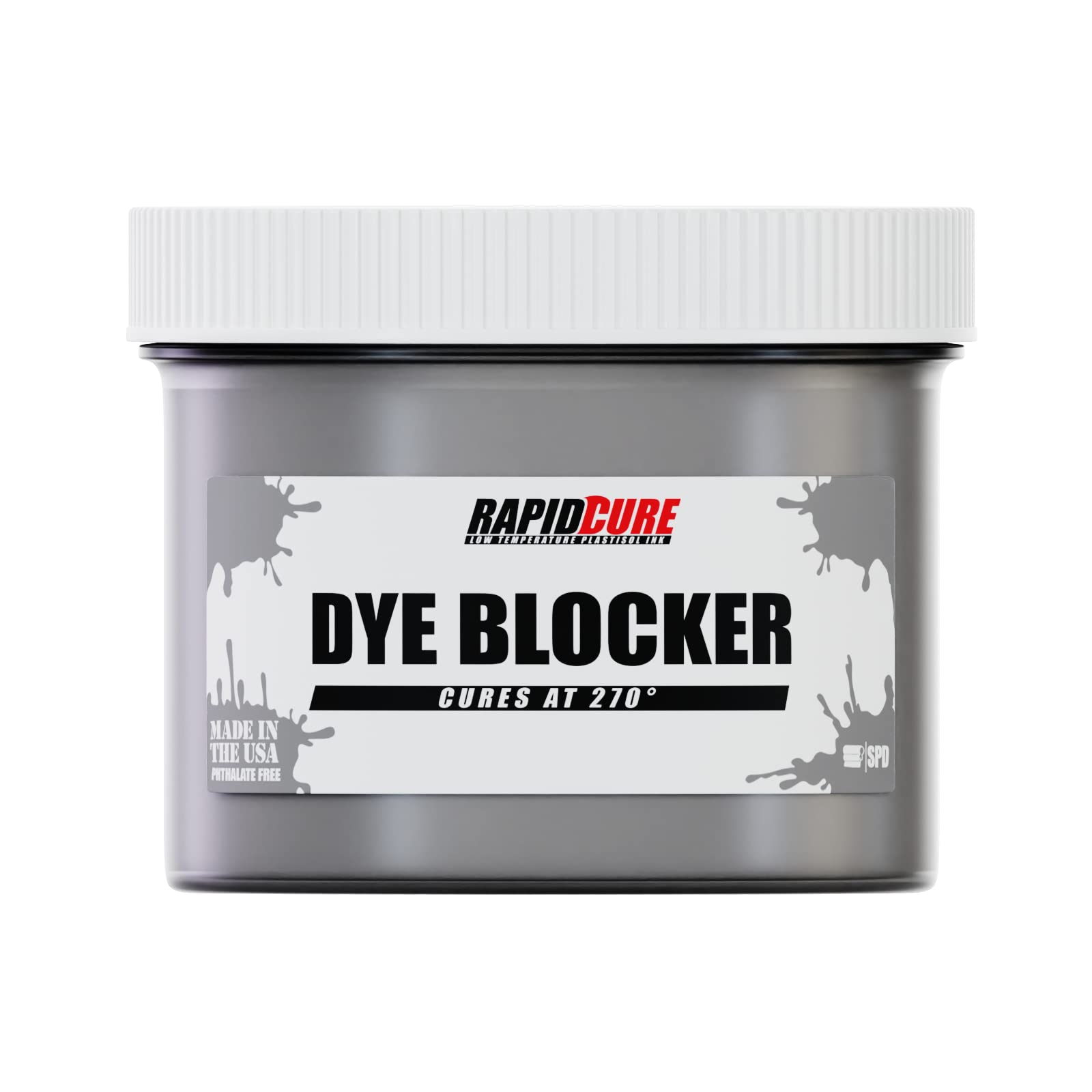Rapid Cure® Screen Printing Ink Dye Blocker (1 Gallon - 128oz) - Fast Drying Plastisol Ink for Fabric Printing | High Quality USA Made Screen Printing Supplies | Perfect for T-Shirts, Hoodies & Textile Printing