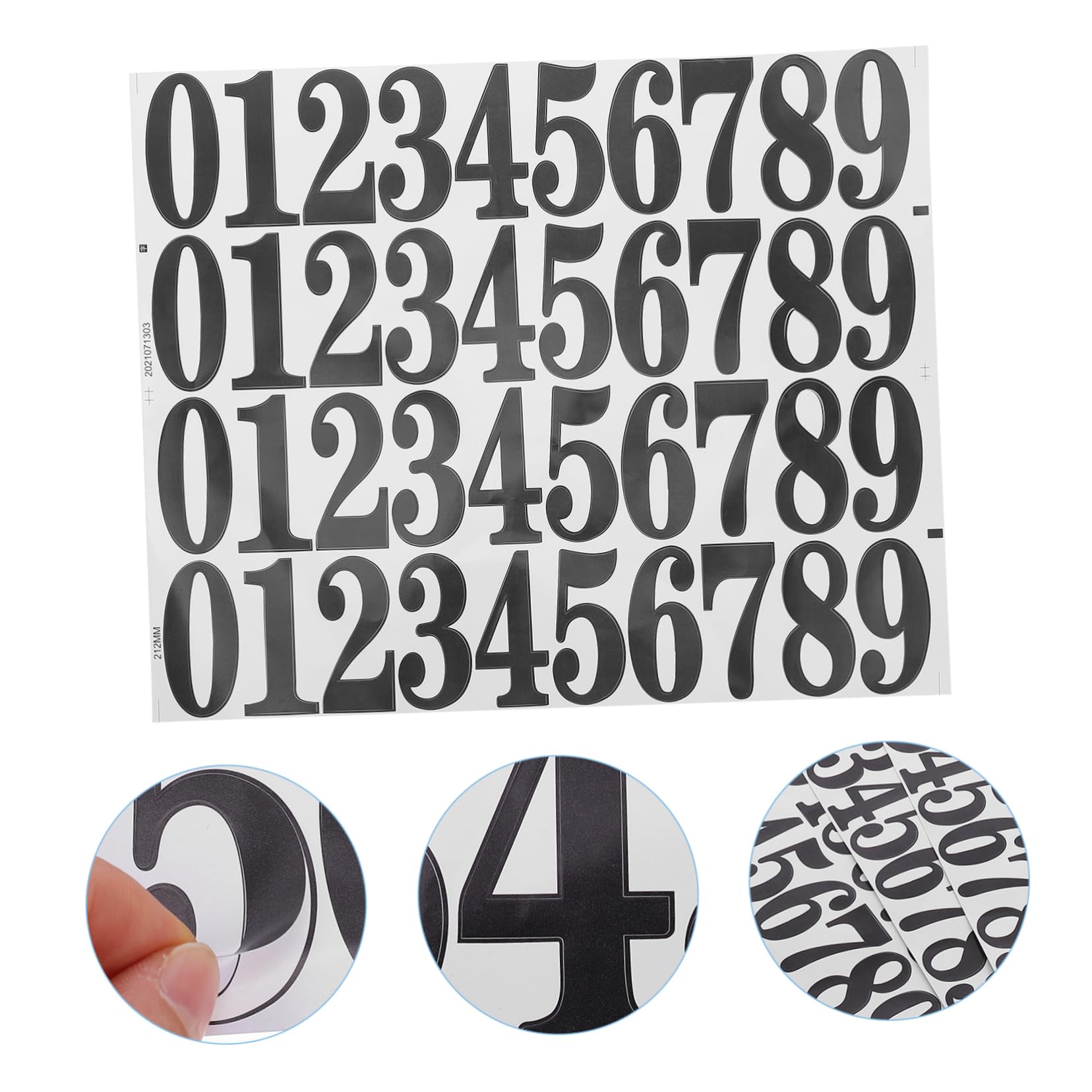 VILLCASE Waterproof Mailbox Decals - 5 Sheets with 40 Self-Adhesive Shipping Labels for Indoor & Outdoor Use - Perfect for Address Marking, Package Labeling, and Home Organization