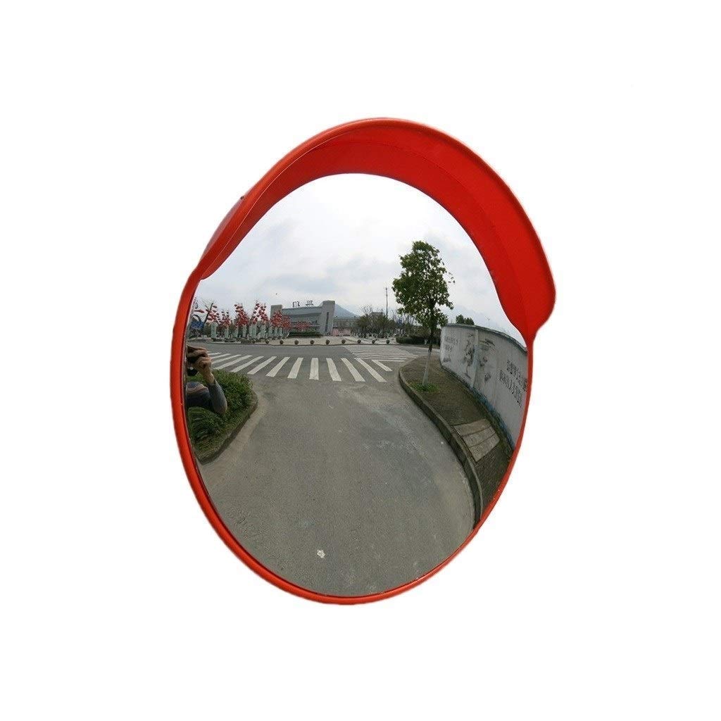 100cm Wide Angle Convex Traffic Safety Mirror - Round Plastic Road Mirror for Blind Spots & Driveway Security - Perfect for Parking Lots, Warehouses, and Street Corners