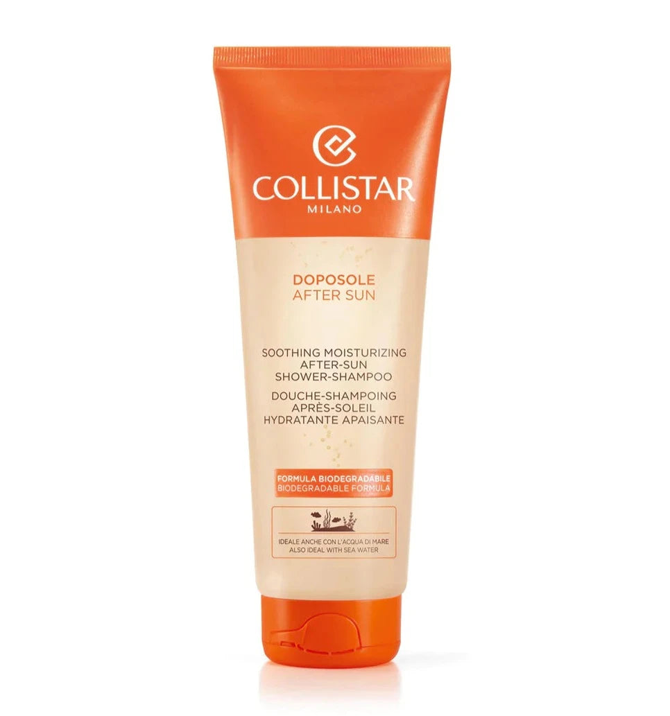 Collistar Eco Aftersun Shower Shampoo - Soothing Post-Sun Care for Hair & Body | Hydrating & Refreshing After Sun Exposure, Beach Days & Outdoor Activities