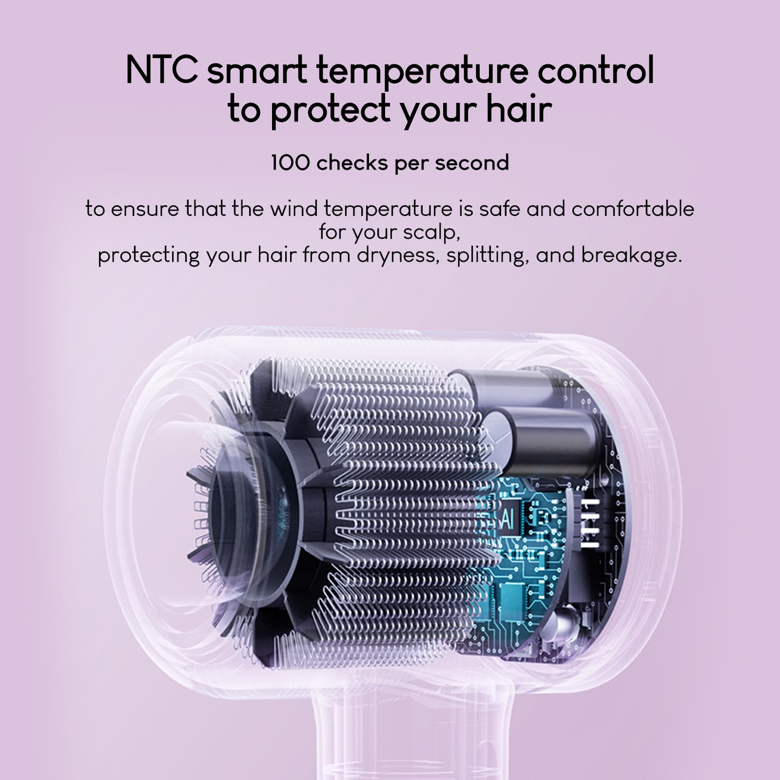 Tideway H11 Professional Hair Dryer - 110,000 RPM High Speed, Fast Drying with Plasma Technology for Healthy Scalp | Lightweight, Quiet, Smart Temperature Control, 4 Heat Settings | Travel-Friendly with Magnetic Nozzle & Diffuser | Perfect for Home, Salon & Travel Use