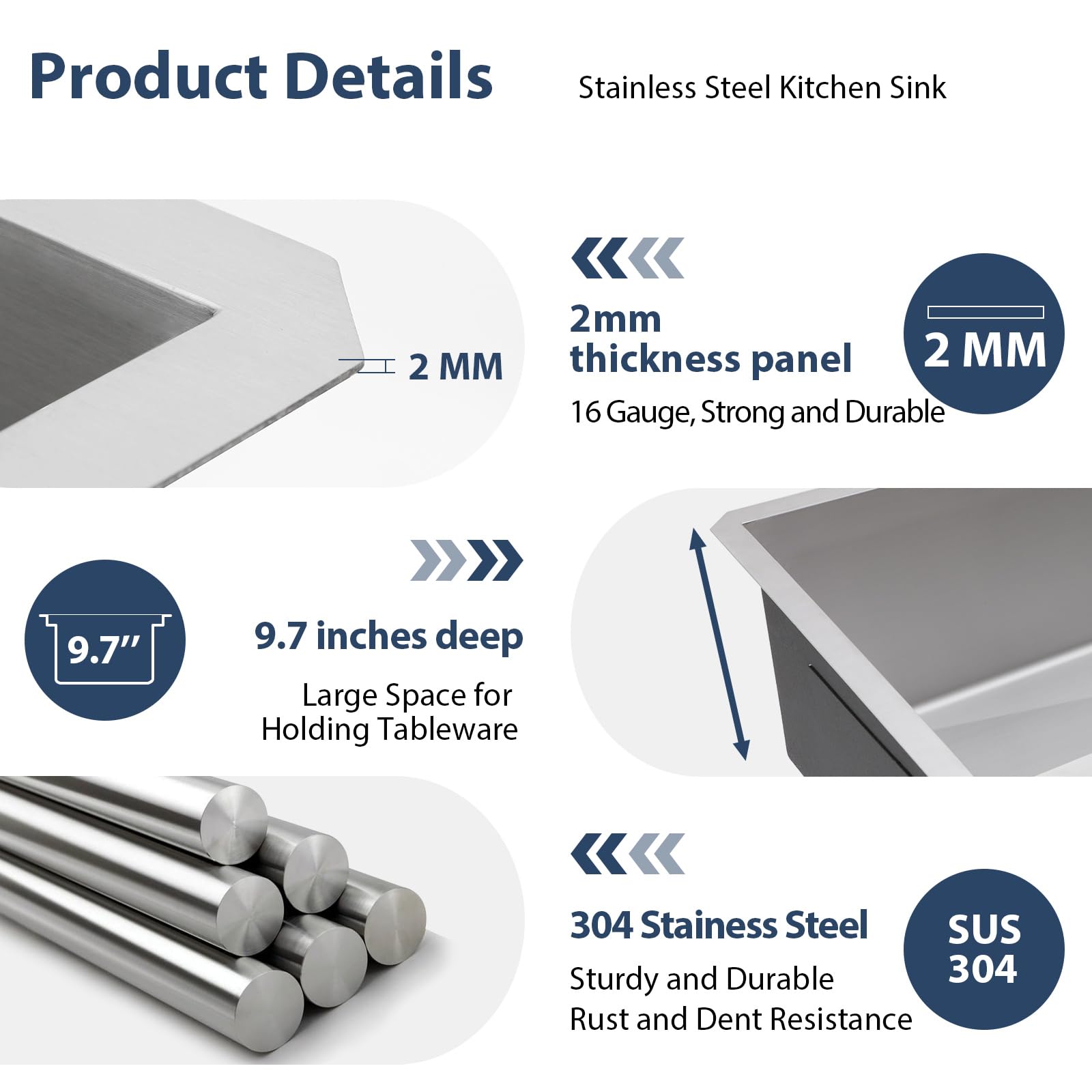Lordear 32 Inch Undermount Double Bowl Kitchen Sink - 16 Gauge Stainless Steel with Smart Low Divider, 32x19 Inch Double Basin (50/50) - Perfect for Modern Kitchens, Dishwashing & Food Prep