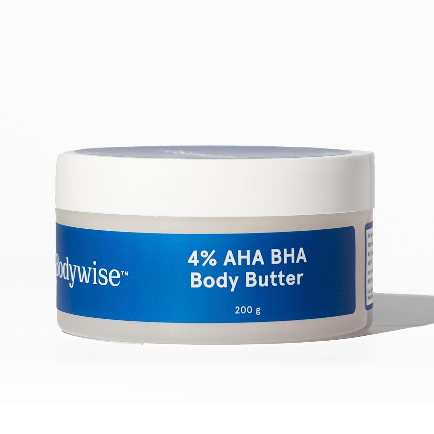 B.e Body.wise 4% AHA BHA Shea Body Butter - 200g | 48-Hour Deep Moisturizing Cream for Smooth & Glowing Skin | Dry Skin Relief, Post-Shave Hydration, Night Repair Treatment