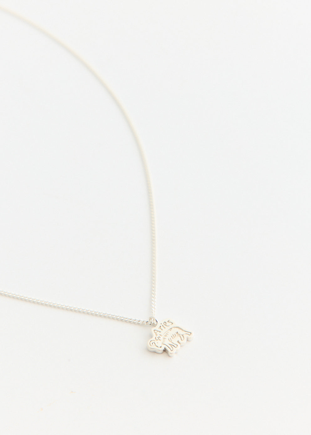 Aries Zodiac Pendant Necklace - 50mm Sterling Silver Aries Symbol Jewelry for Women - Perfect for Birthdays, Gifts & Astrology Lovers