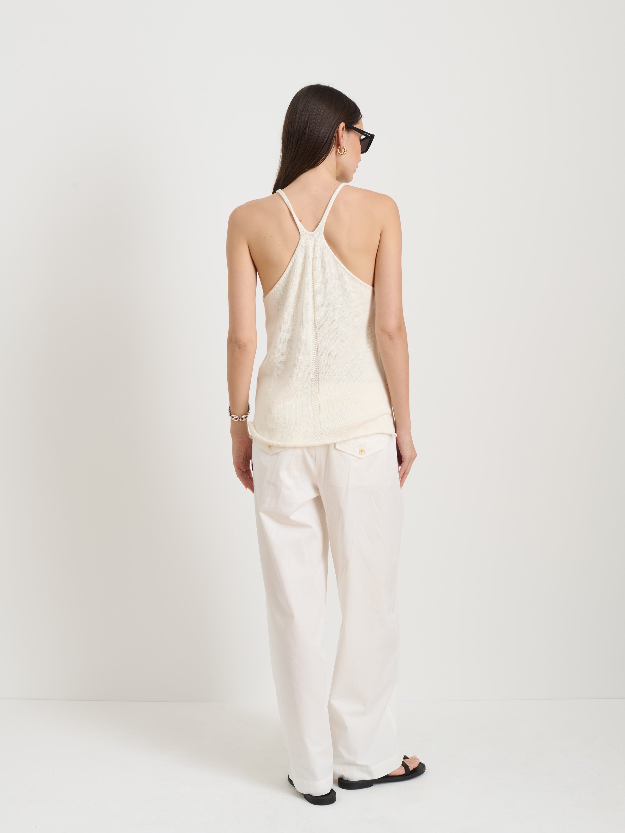 Josie Tank Top - Women's Linen Cotton Blend Casual Summer T-Shirt for Beach, Travel & Everyday Wear