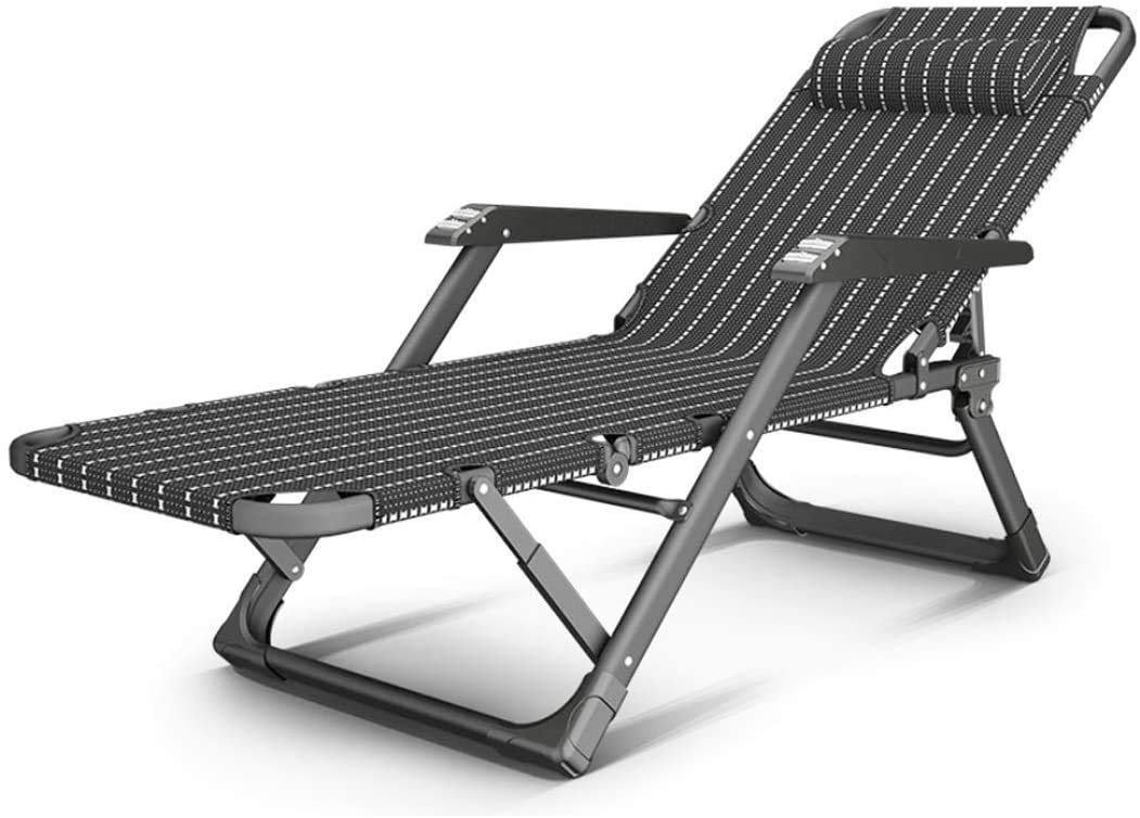 Premium Zero Gravity Folding Deck Chair - Adjustable Sun Lounger Recliner with Waterproof Fabric for Beach, Patio, Garden, Camping & Outdoor Relaxation (Black) - Perfect for Backyard Lounging, Poolside Sunbathing and Vacation Getaways