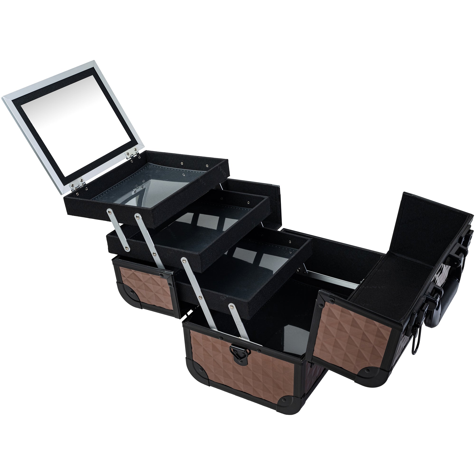 Professional Fantasy Collection Makeup Train Case - Large Capacity Cosmetic Organizer for Makeup Artists & Beauty Enthusiasts | Perfect for Salon, Travel & Home Storage