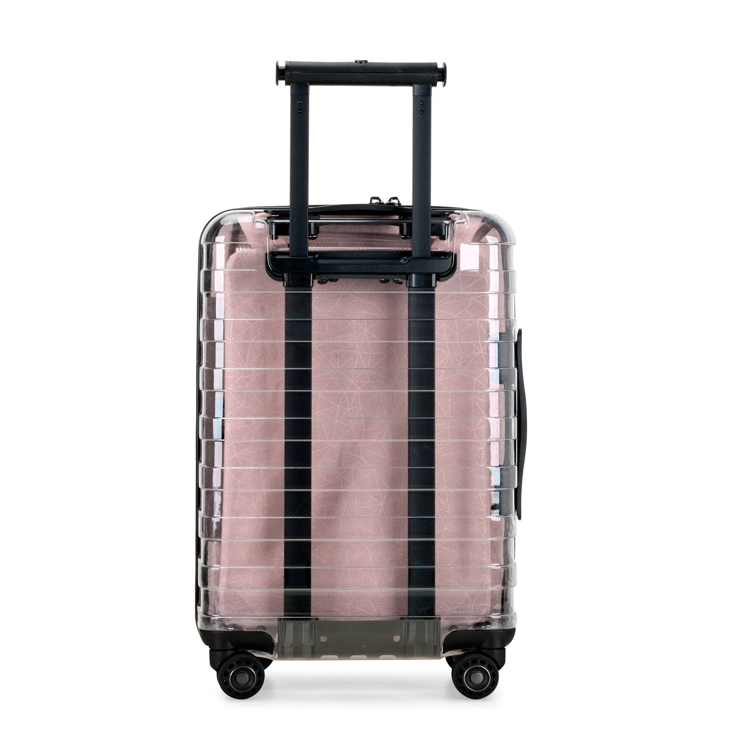 Millennial II Clear Transparent Carry On Luggage - Lightweight Durable Suitcase for Travel, Business Trips & Weekend Getaways