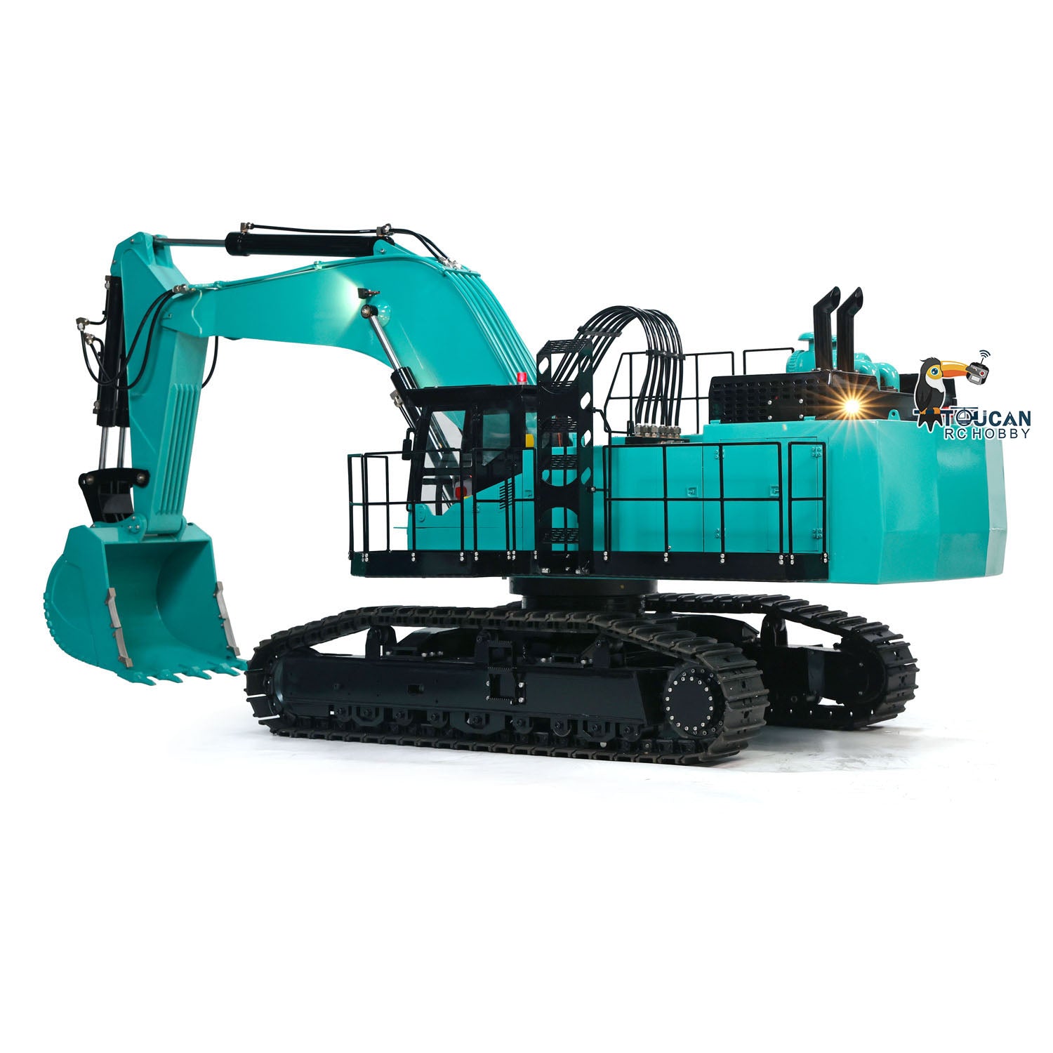 1/8 Scale RC Metal Hydraulic Heavy Crawler Excavator Toy - PC1250 Simulation Construction Vehicle Model with I6S Remote Controller - Perfect for Construction Enthusiasts, Collectors & Outdoor Play