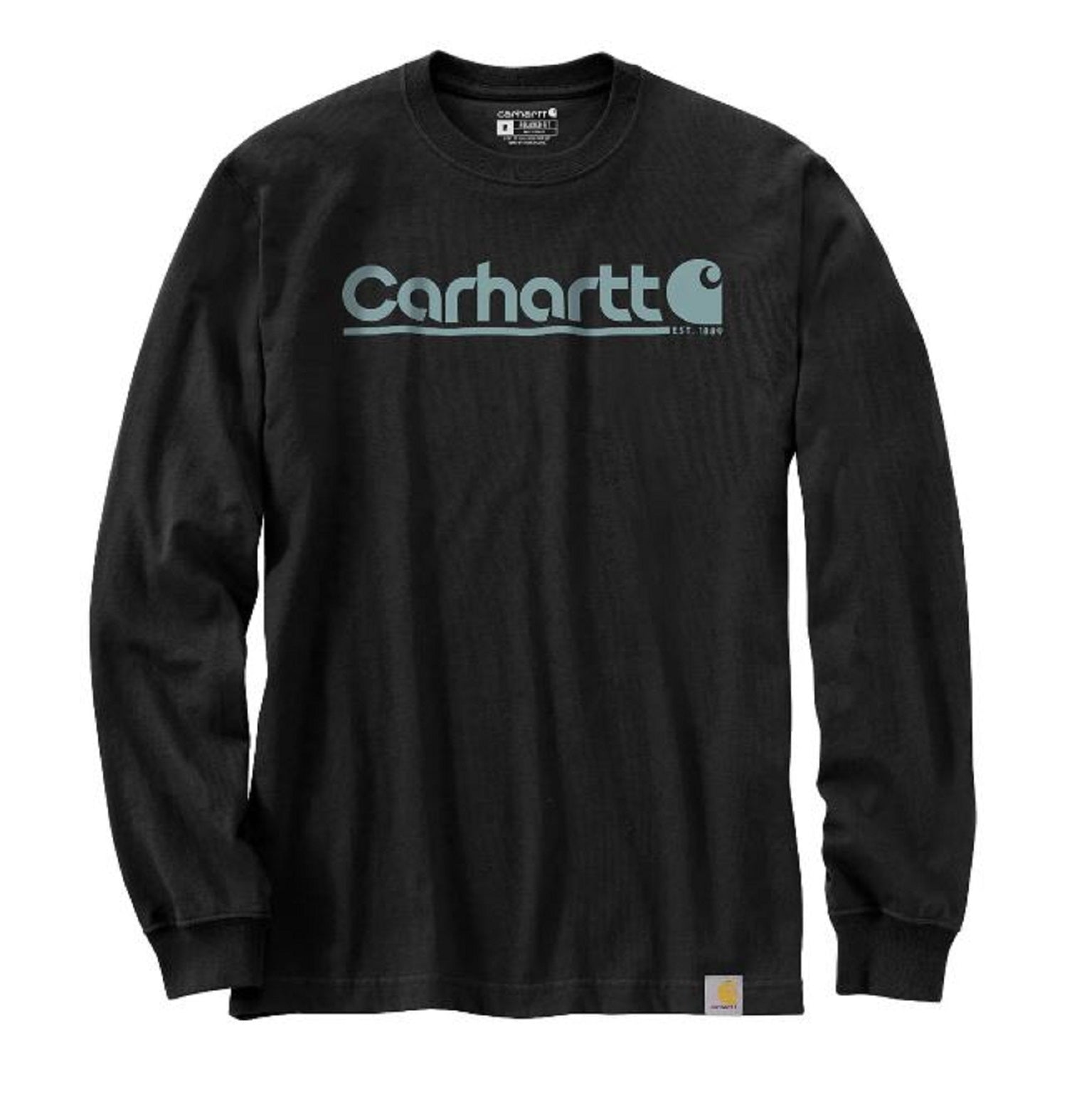 Carhartt Men's Relaxed Fit Heavyweight Graphic Long Sleeve T-Shirt - Durable Workwear for Construction, Outdoor & Casual Wear