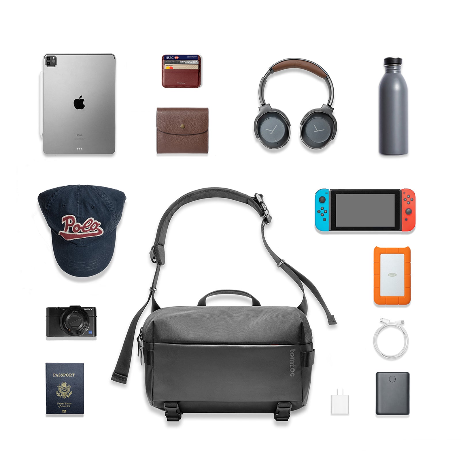 Explorer T21 Sling Bag - Lightweight Crossbody Chest Bag for Men & Women - Perfect for Hiking, Travel, Gym & Everyday Use