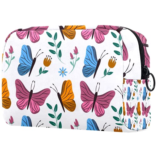 Waterproof Butterfly Cosmetic Bag for Women - Travel Makeup Organizer & Toiletry Pouch | Perfect for Gym, Vacation, and Daily Essentials Storage
