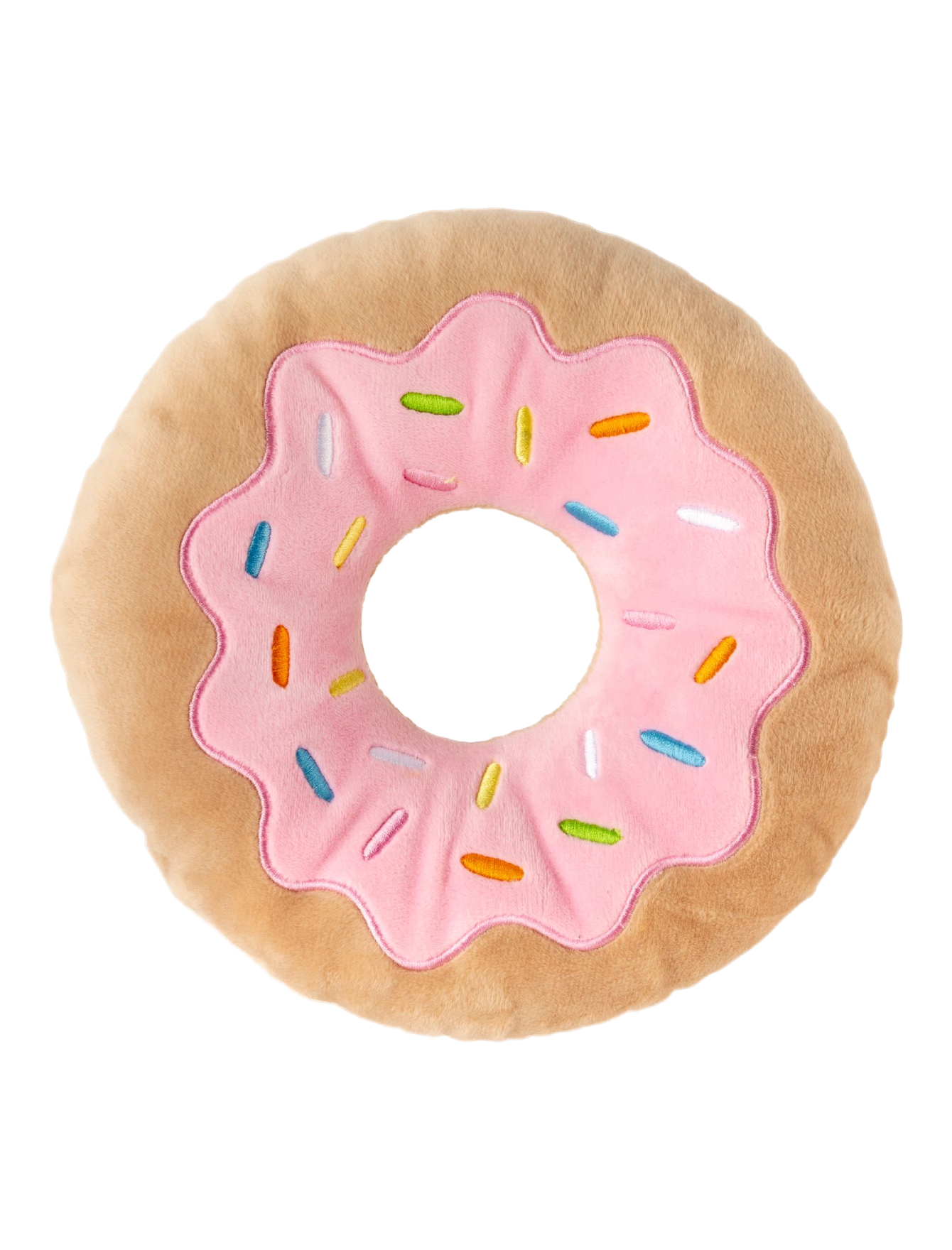 Fuzzyard Plush Dog Toy - 2 Pack Donut Chew Toys for Small & Medium Dogs - Soft & Durable Pet Chew Toys for Puppies, Teething, and Playtime - Perfect for Indoor & Outdoor Use