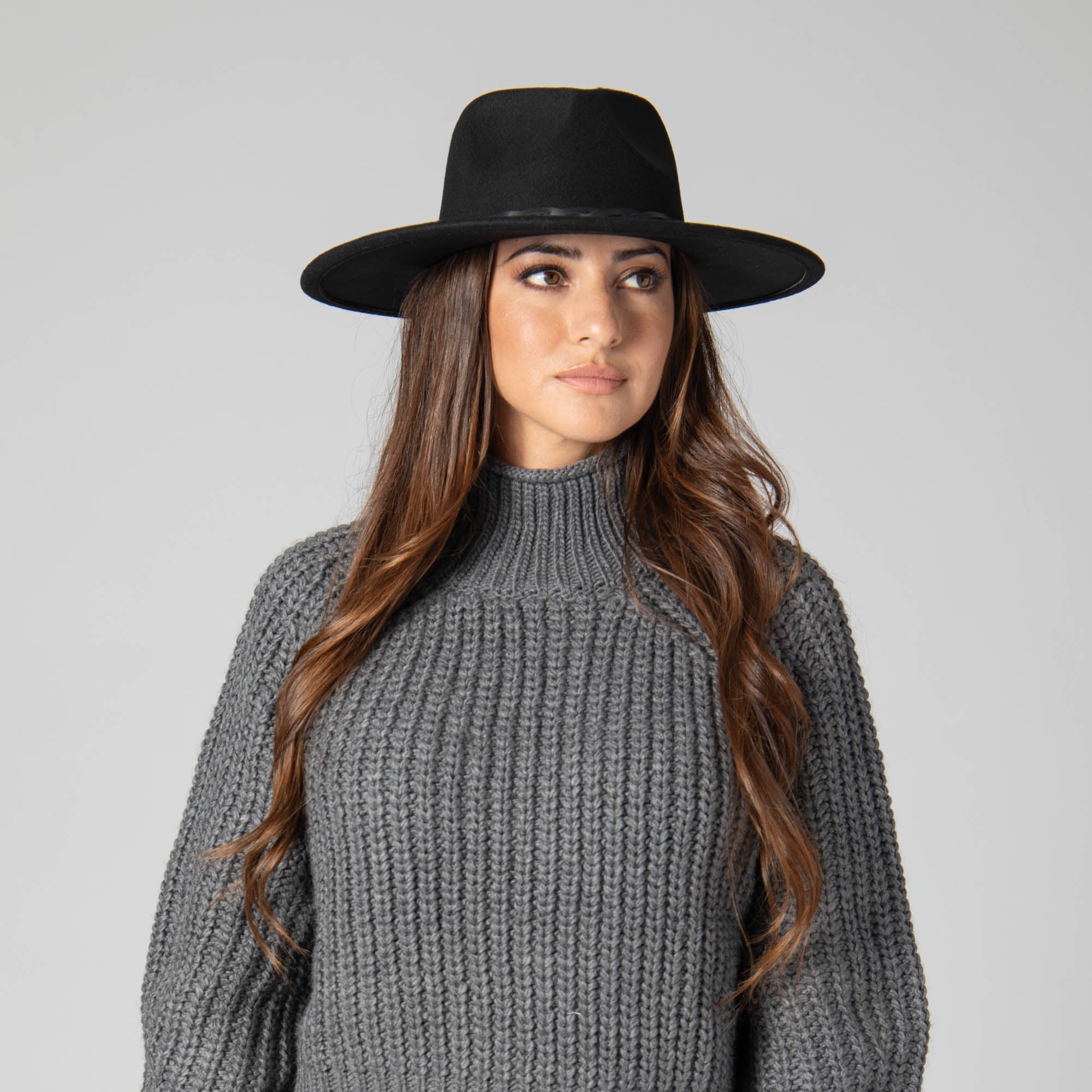 Stylish Faux Felt Fedora Hat with Half Braided Faux Leather Band - Perfect for Outdoor Events, Weddings & Fashion Accessories
