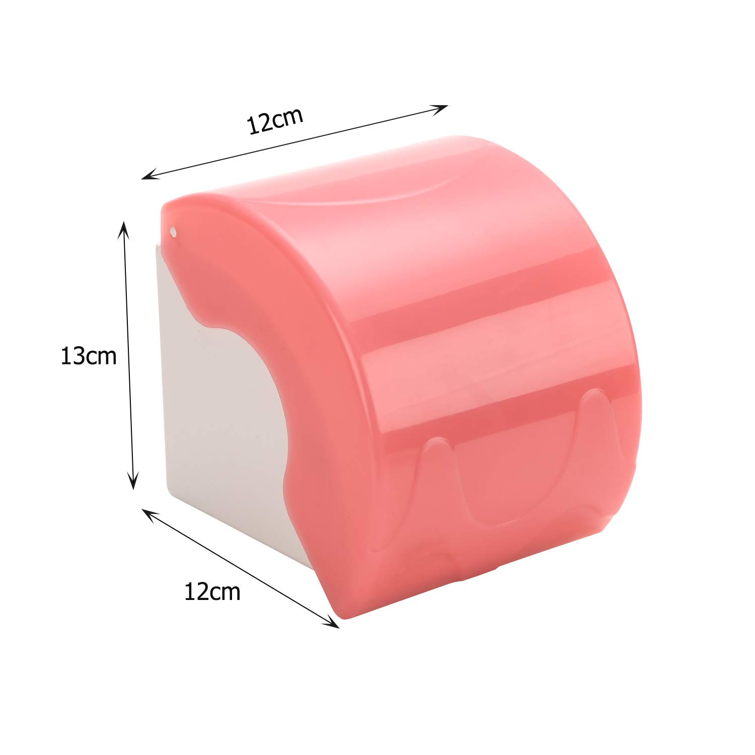 Wall Mounted Waterproof Toilet Paper Holder - Rustproof Bathroom Tissue Roll Dispenser (White) - Perfect for Bathroom, Kitchen & RV Use