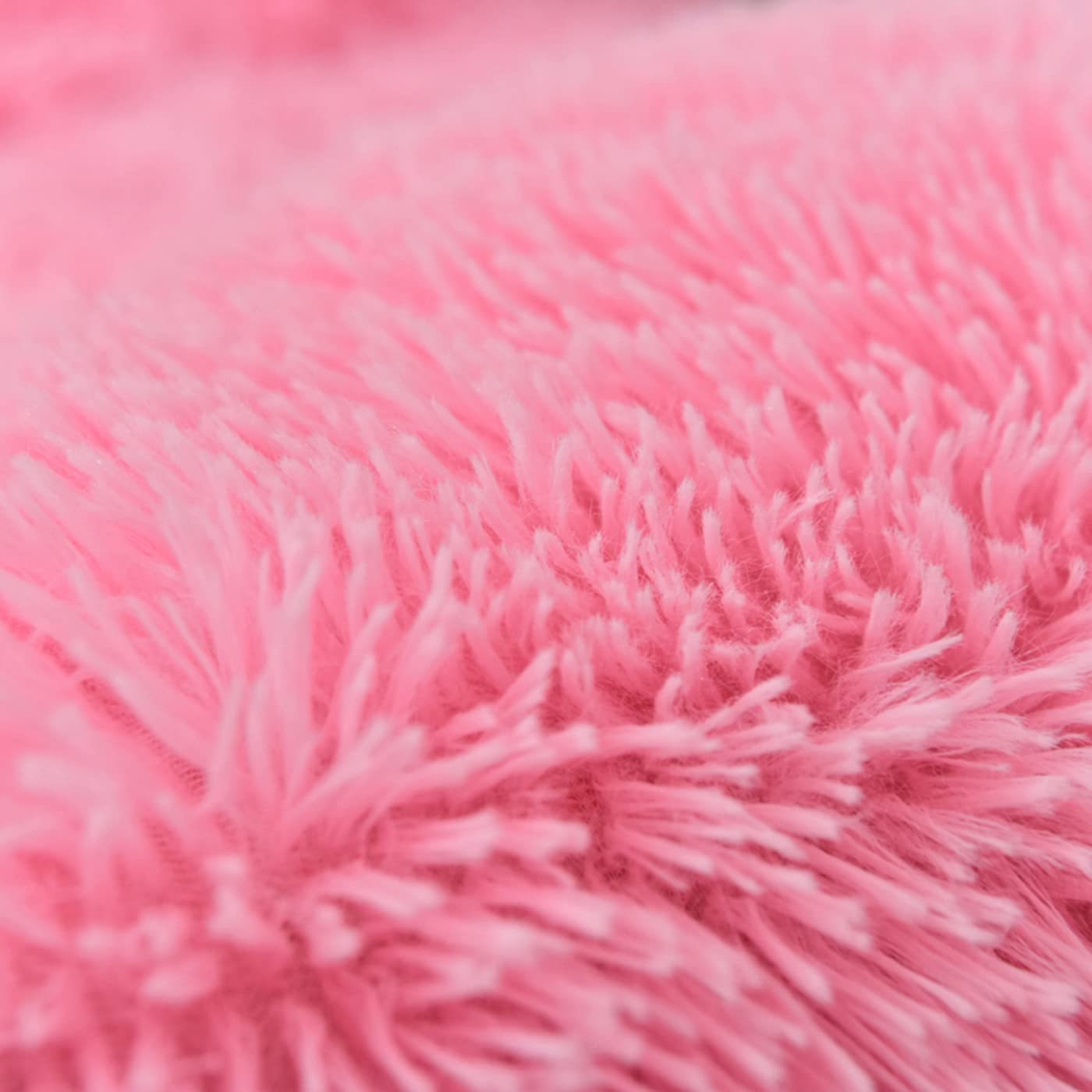 MorroMorn 5-Piece Shaggy Duvet Cover Set - Long Faux Fur Luxury Ultra Soft Bedding (Pink, Full/Queen Size) for Cozy Winter Nights & Stylish Bedroom Decor