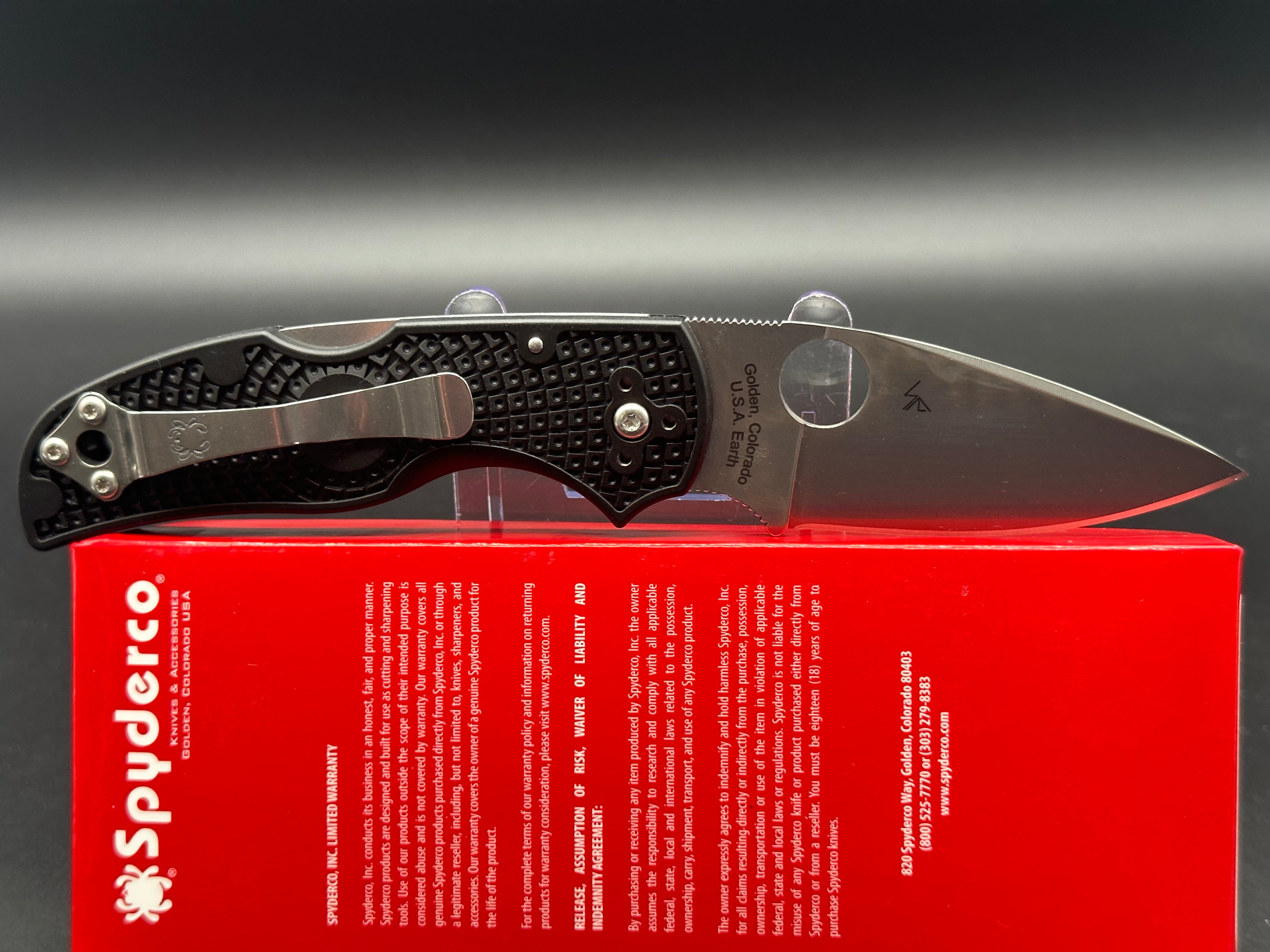 Spyderco C41PBK5 Native 5 Lightweight Folding Knife - EDC Pocket Knife for Camping, Hiking & Outdoor Adventures