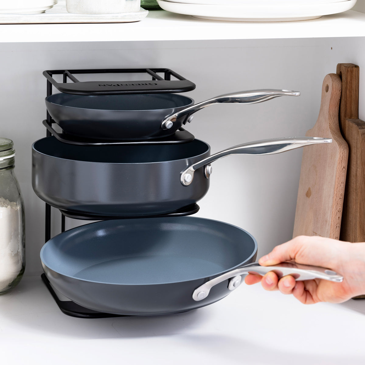 GreenPan Non-Toxic Ceramic Cookware Set - Healthy Nonstick Frying Pans & Pots for Induction Stovetops - Perfect for Home Cooking, Meal Prep & Healthy Lifestyle